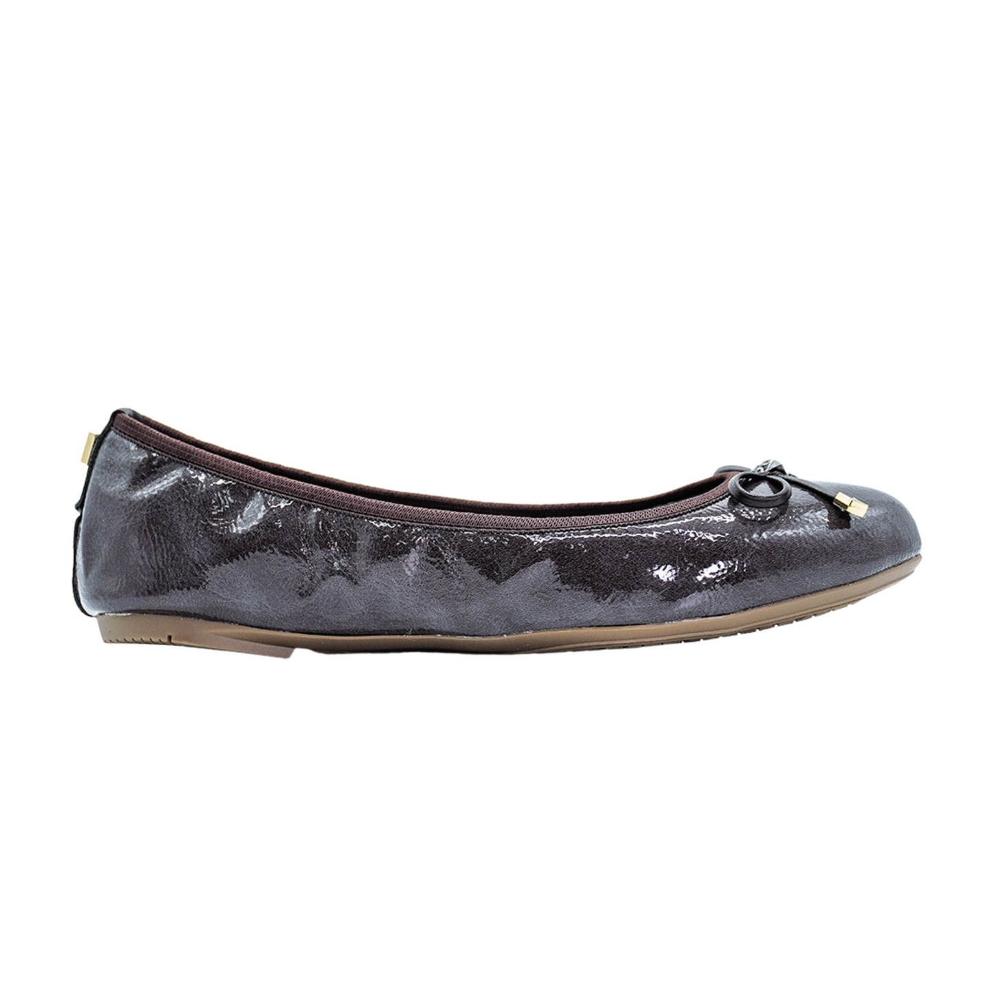 FRANKIE KHAKI TEXTURED PATENT SS23