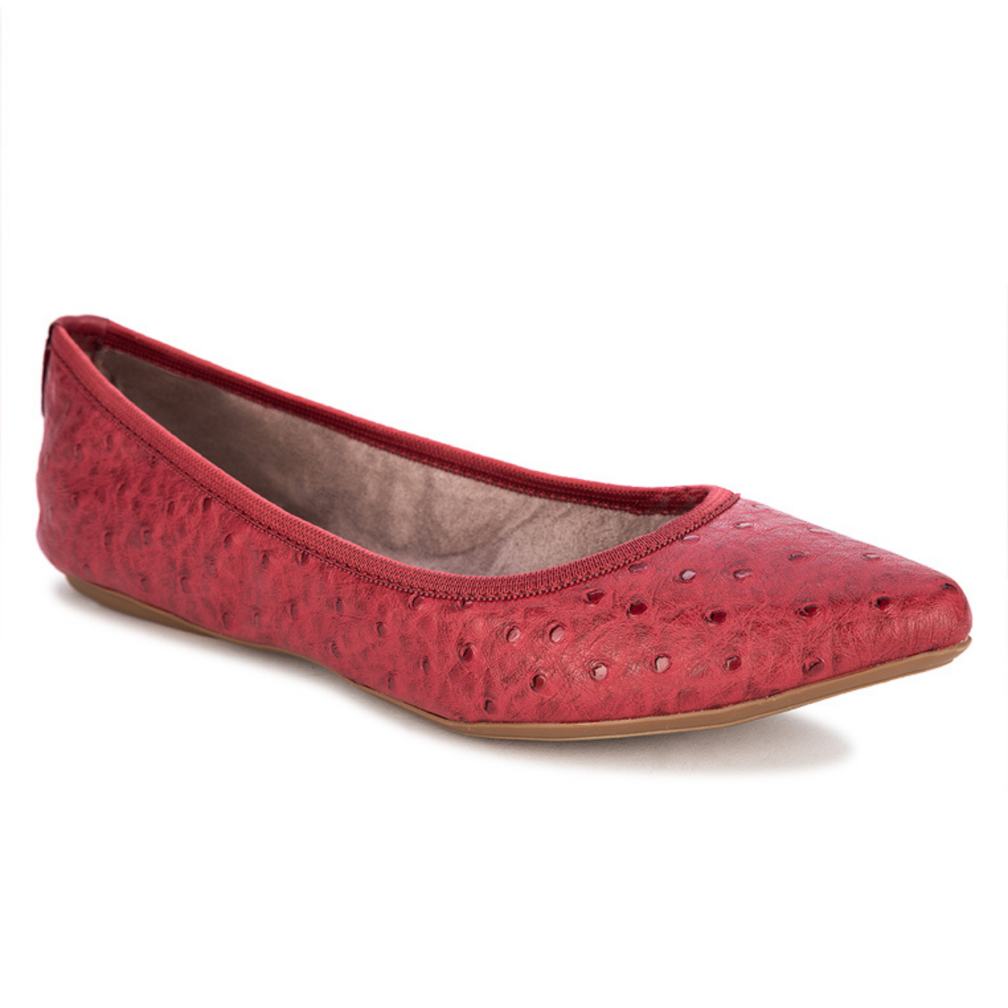 JANEY RED OSTRICH SS23