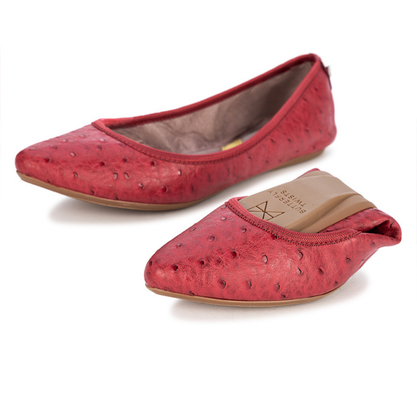 JANEY RED OSTRICH SS23