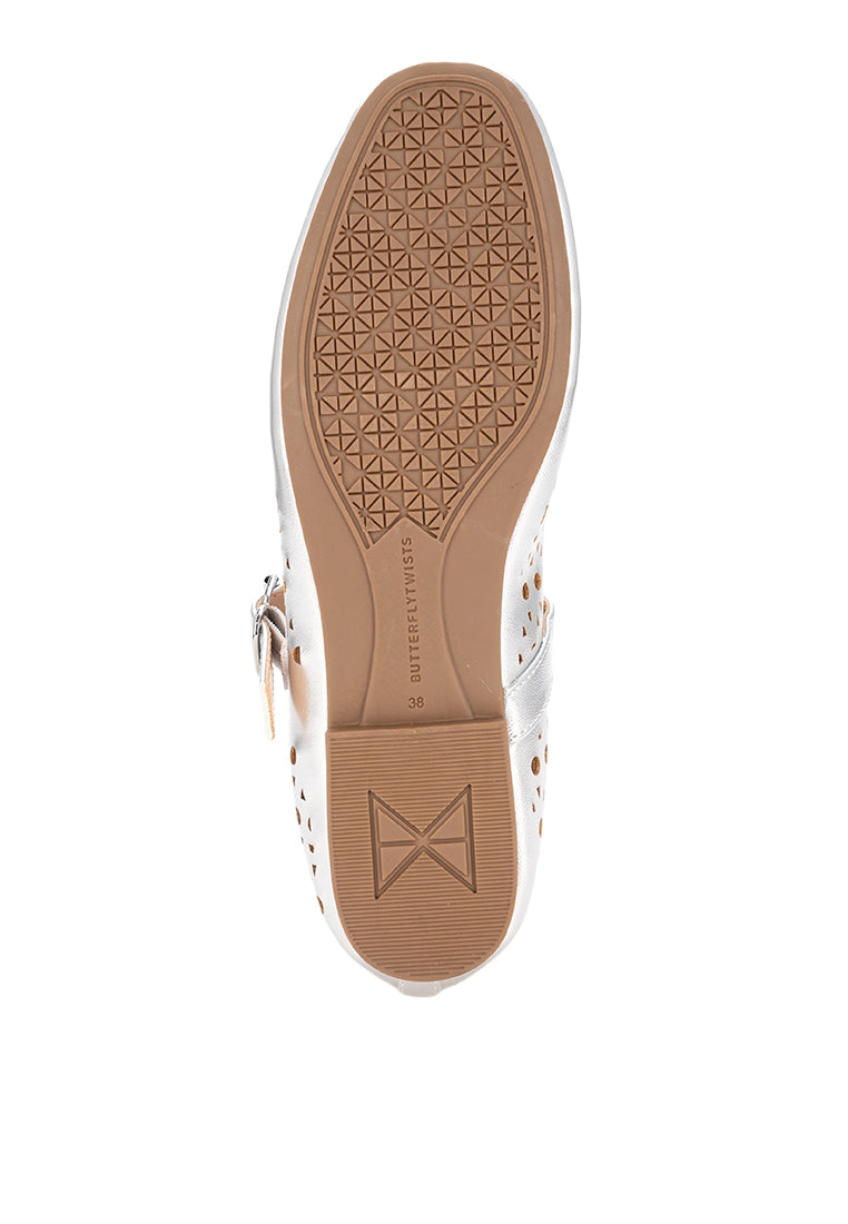 ESME Ballet Flat Shoes - SILVER