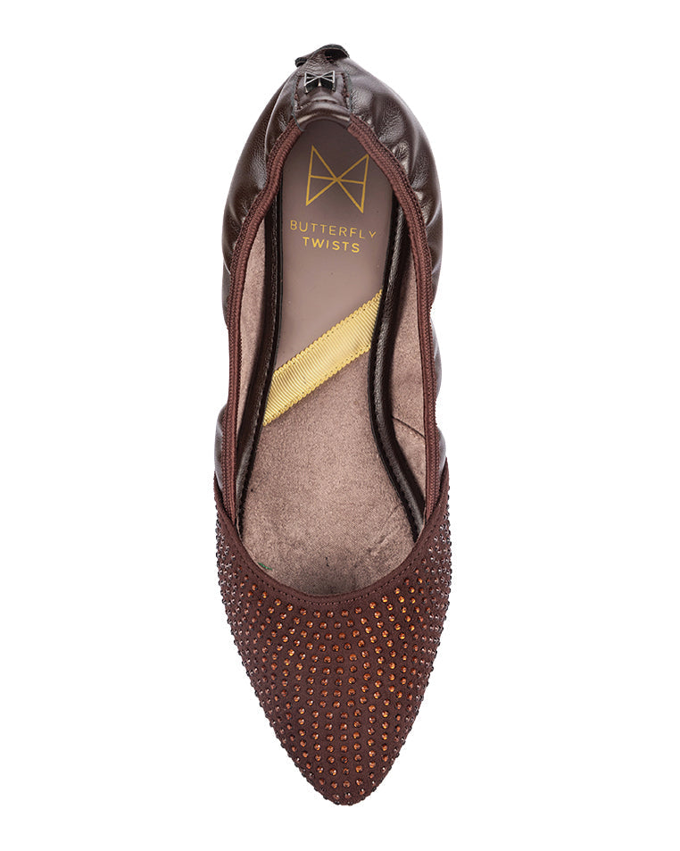 IVY Ballet Flat Shoes - Brown