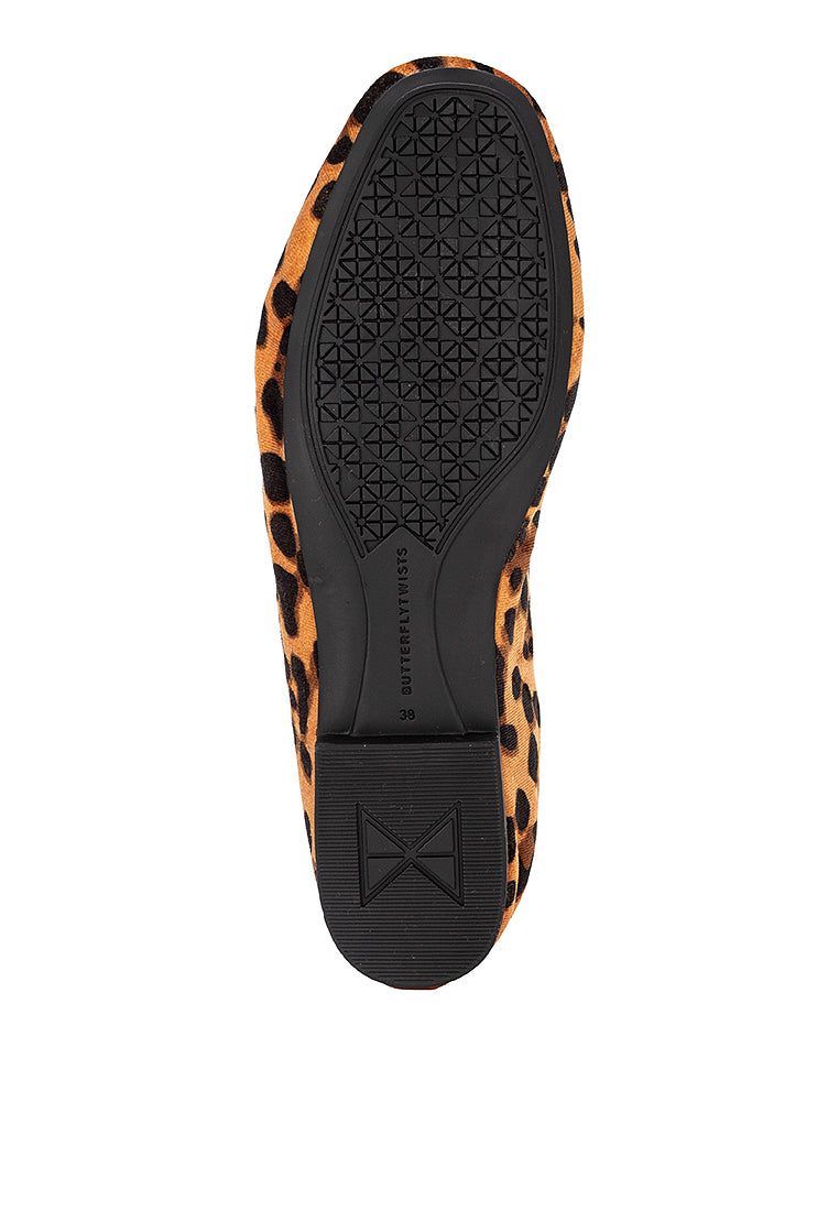 MELISSA Ballet Flat Shoes - LEOPARD VELVET