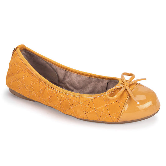 OLIVIA Ballet Flat Shoes - Yellow