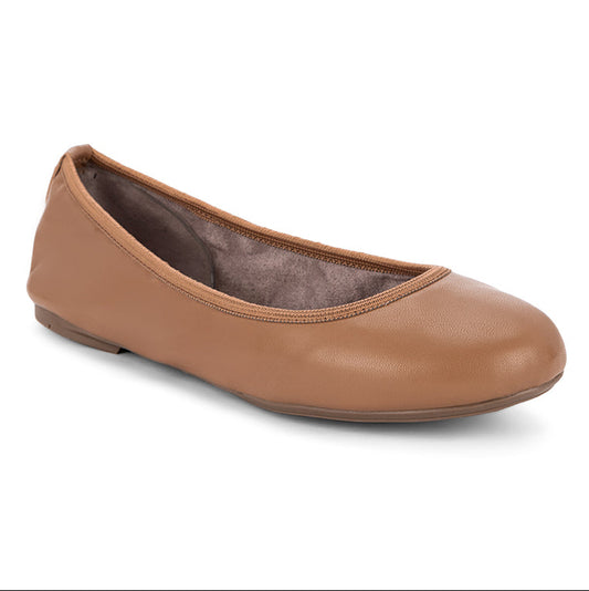 SOPHIA Ballet Flat Shoes - Tan