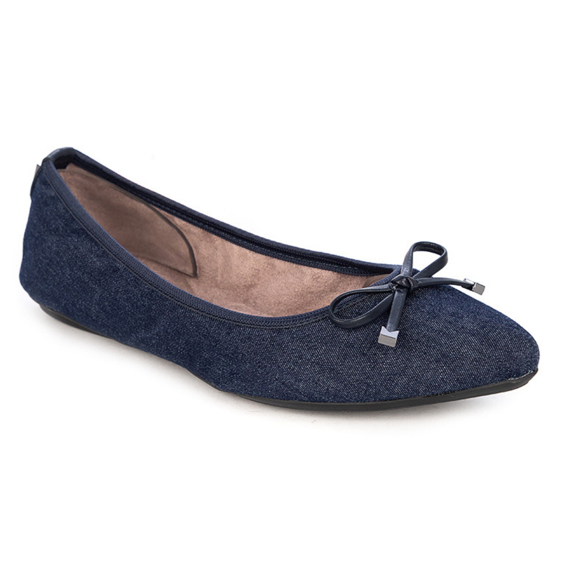 Ballet Flat Shoes Ladies Navy Comfort Shoes ANNIE Ballet Flat