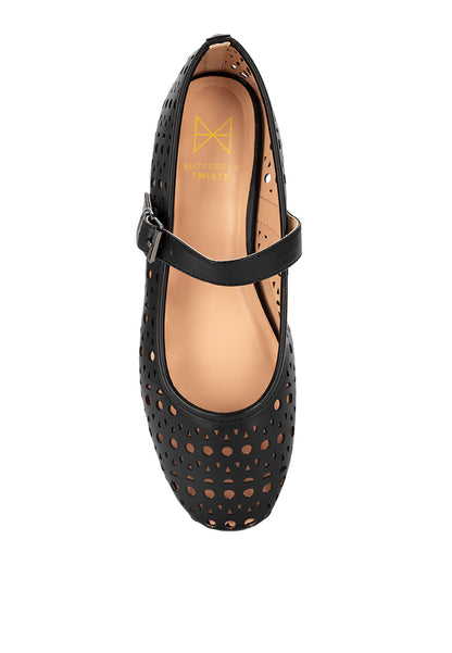 ESME  Ballet Flat Shoes - BLACK