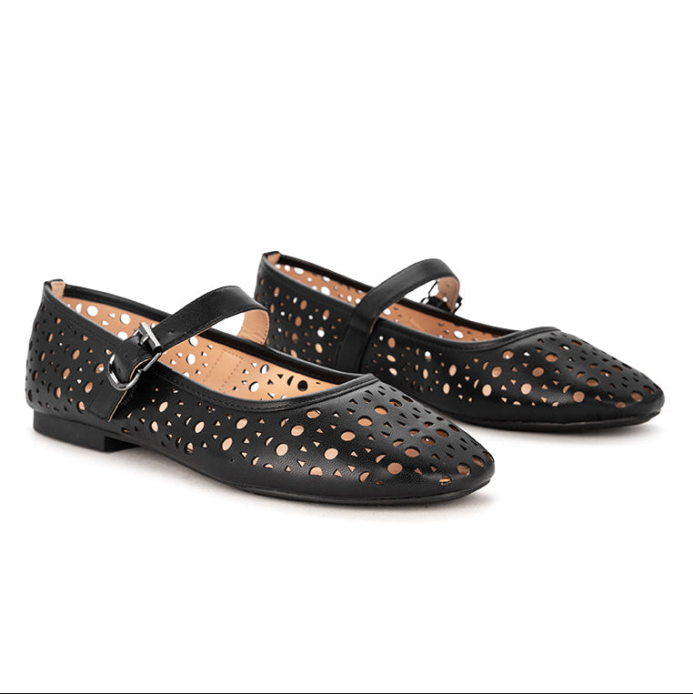 ESME  Ballet Flat Shoes - BLACK