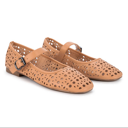 ESME Ballet Flat Shoes - Nude