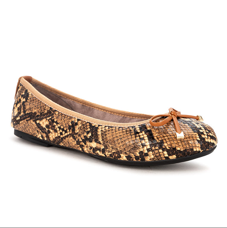 FRANKIE Ballet Flat Shoes - MULTI SNAKE