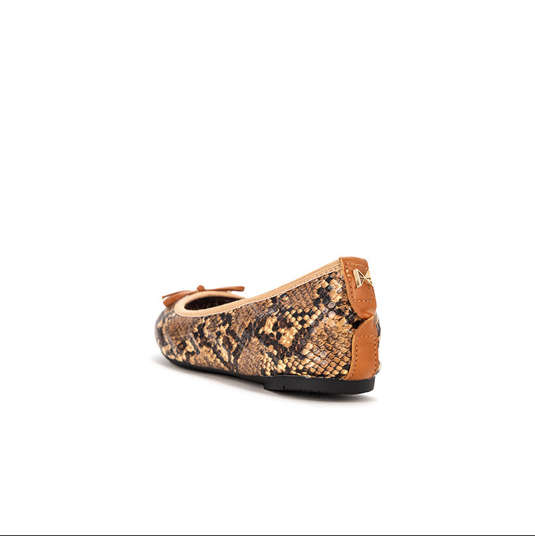 FRANKIE Ballet Flat Shoes - MULTI SNAKE