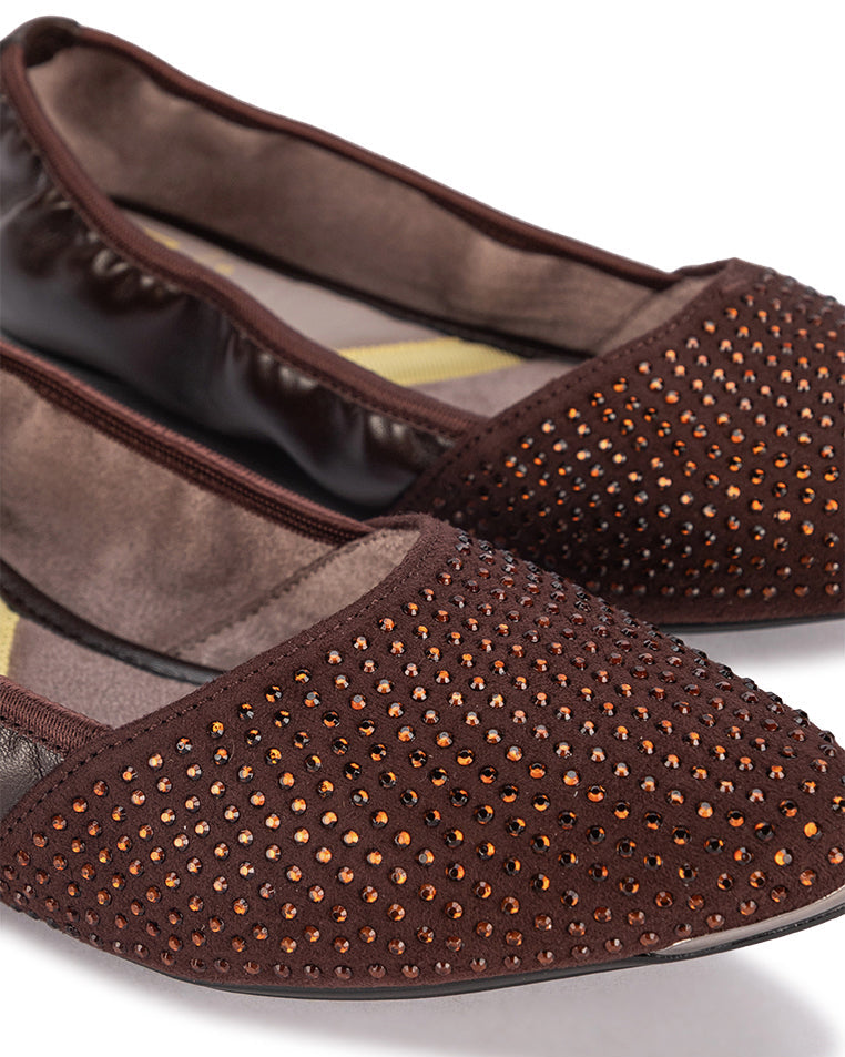 IVY Ballet Flat Shoes - Brown