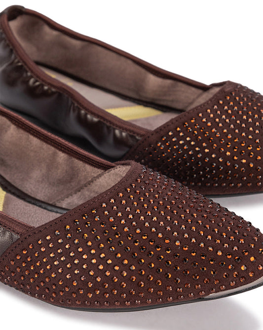 IVY Ballet Flat Shoes - Brown