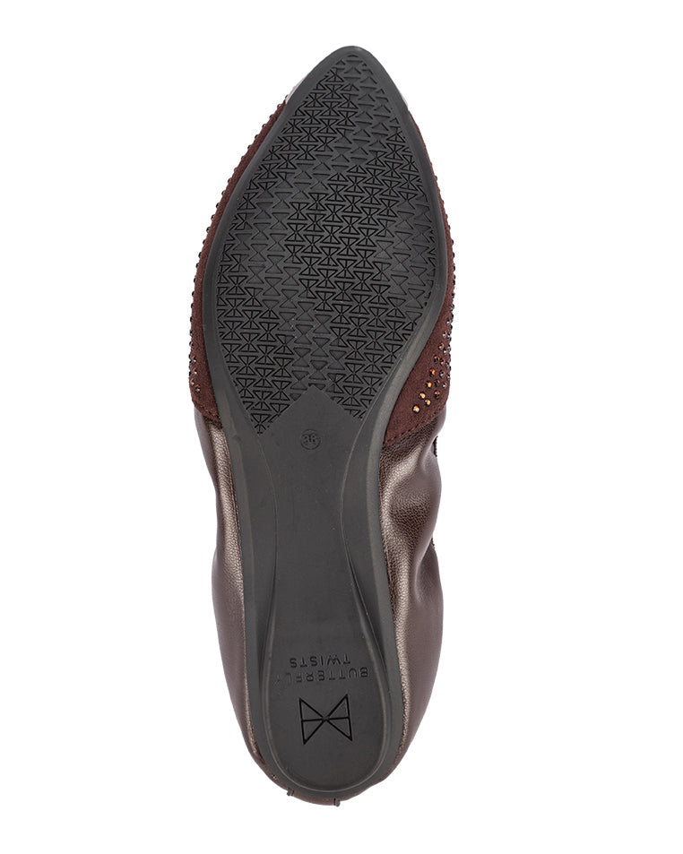 IVY Ballet Flat Shoes - Brown