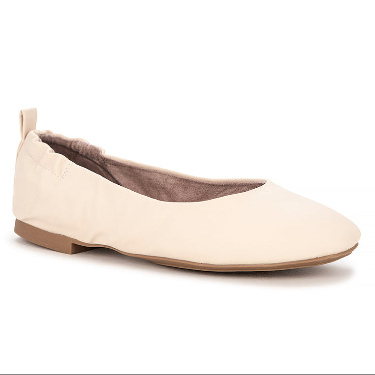 JESSIE Ballet Flat Shoes - VANILLA