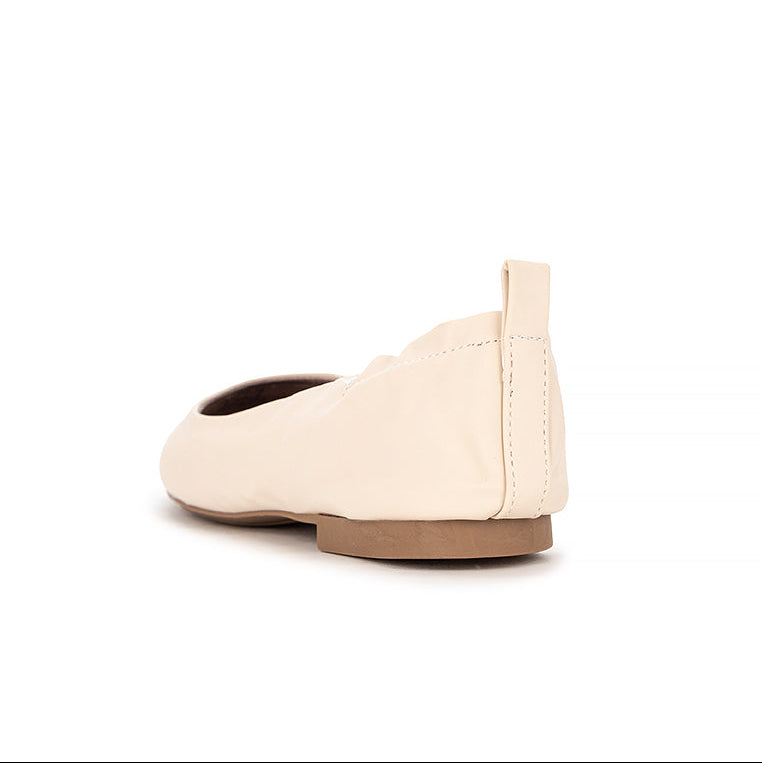 JESSIE Ballet Flat Shoes - VANILLA