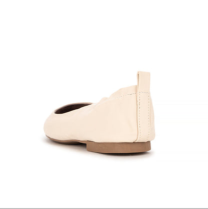 JESSIE Ballet Flat Shoes - VANILLA