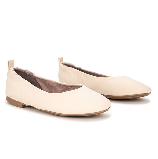 JESSIE Ballet Flat Shoes - VANILLA