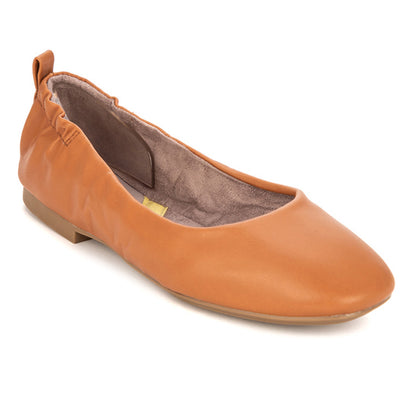JESSIE Ballet Flat Shoes Cognac – Butterfly Twists PH