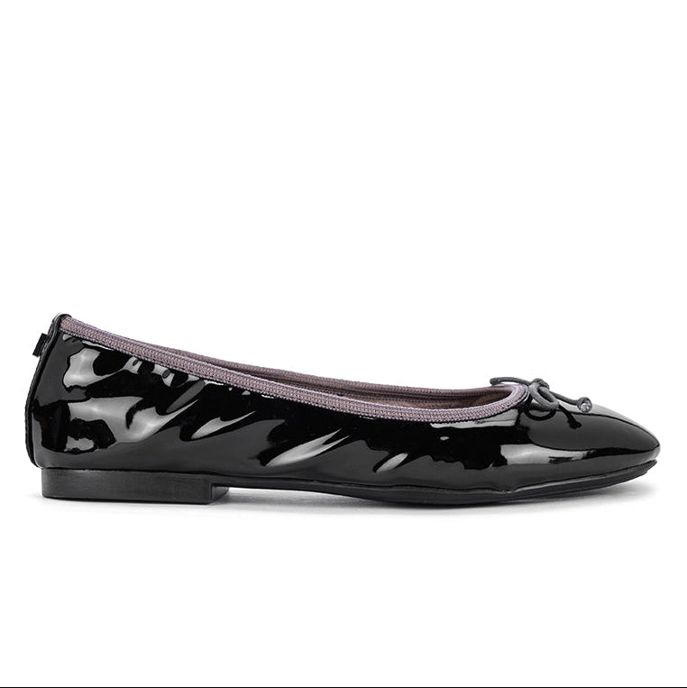 MELISSA Ballet Flat Shoes - Black Patent