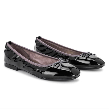 MELISSA Ballet Flat Shoes - Black Patent