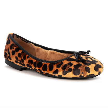 MELISSA Ballet Flat Shoes - LEOPARD VELVET