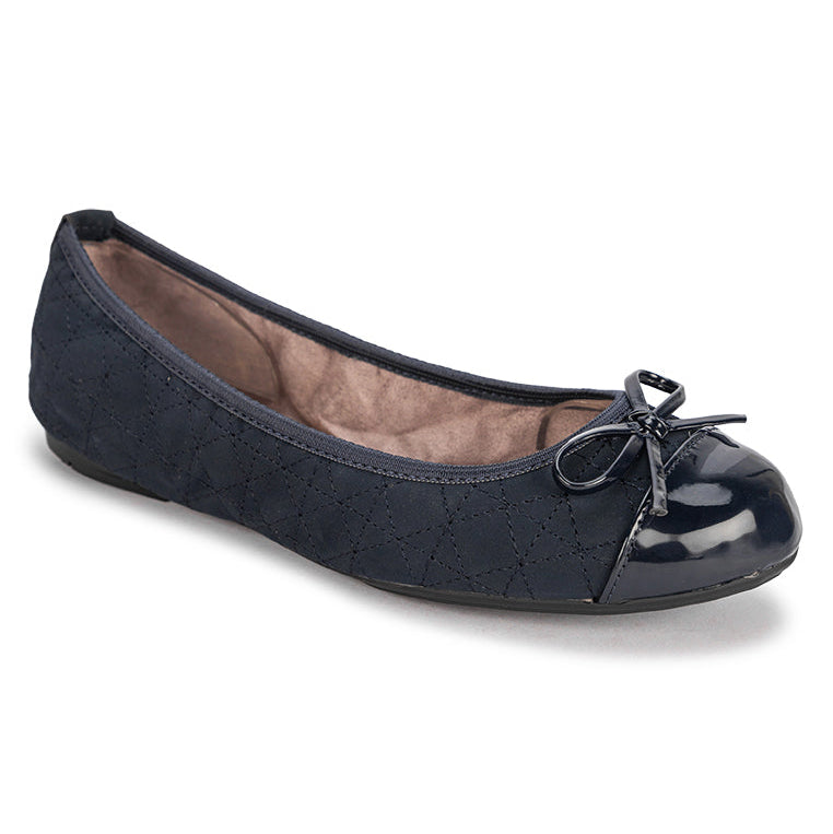 OLIVIA Ballet Flat Shoes - Navy