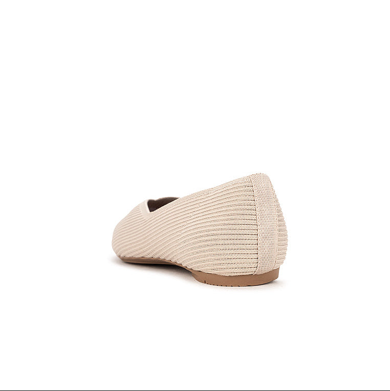 RHEA Ballet Flat Shoes - BEIGE