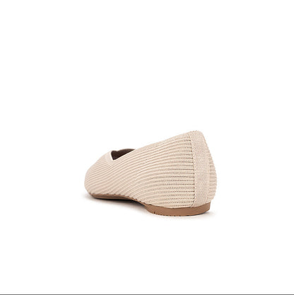 RHEA Ballet Flat Shoes - BEIGE