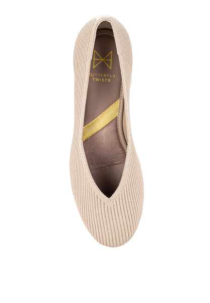 RHEA Ballet Flat Shoes - BEIGE