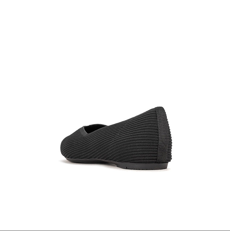 RHEA Ballet Flat Shoes - BLACK