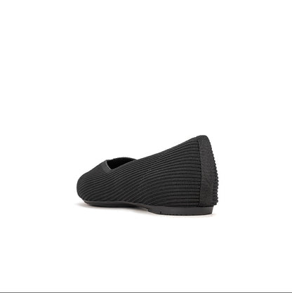 RHEA Ballet Flat Shoes - BLACK