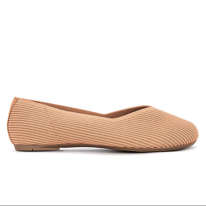 RHEA Ballet Flat Shoes - Nude