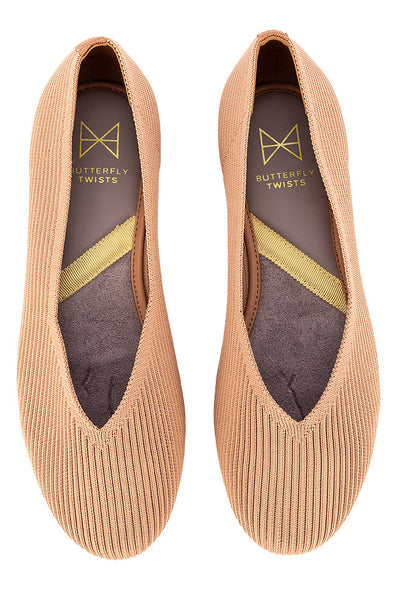 RHEA Ballet Flat Shoes - Nude