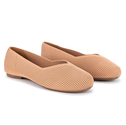 RHEA Ballet Flat Shoes - Nude
