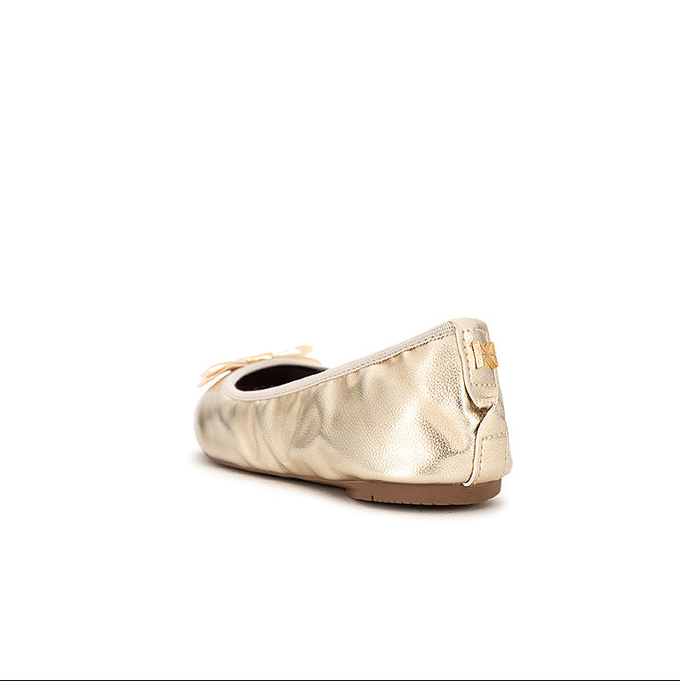 SHEA Ballet Flat Shoes - GOLD TUMBLE NAPPA