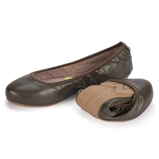 SOPHIA Ballet Flat Shoes - Moss Green