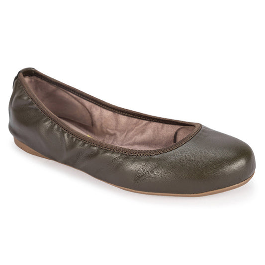 SOPHIA Ballet Flat Shoes - Moss Green