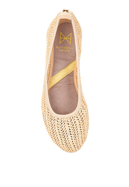 SOPHIA Ballet Flat Shoes - NATRAFFIA