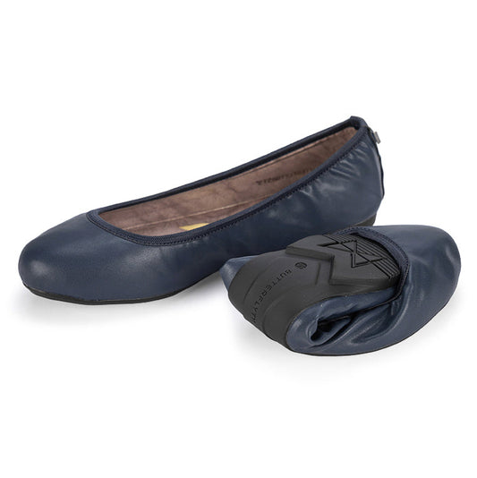 SOPHIA Ballet Flat Shoes - Navy