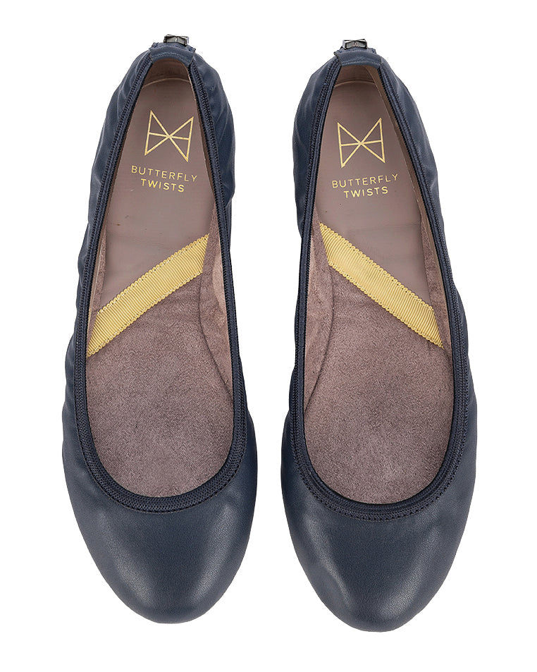 SOPHIA Ballet Flat Shoes - Navy