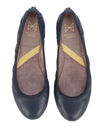 SOPHIA Ballet Flat Shoes - Navy