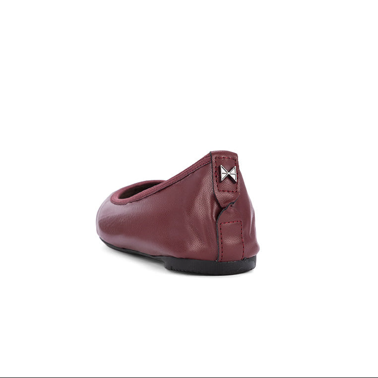 SOPHIA Ballet Flat Shoes - Ox Blood