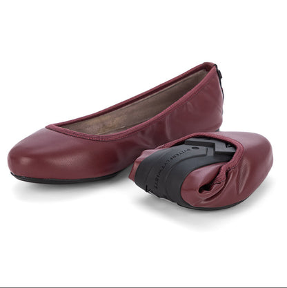SOPHIA Ballet Flat Shoes - Ox Blood
