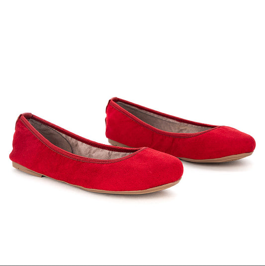 SOPHIA Ballet Flat Shoes - REDNOVA SUEDE