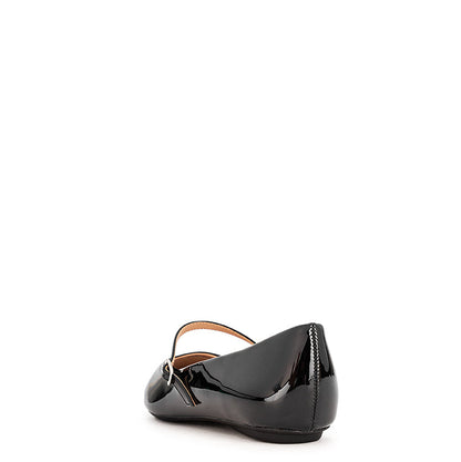 ZAIDE Ballet Flat Shoes - Black Patent