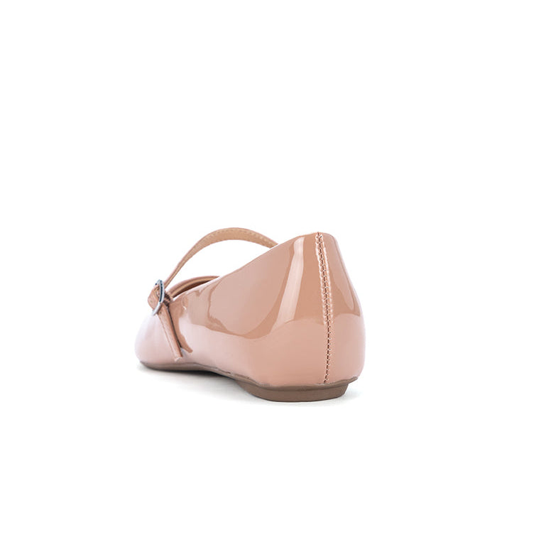 ZADIE Ballet Flat Shoes - Blush Patent