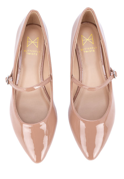 ZADIE Ballet Flat Shoes - Blush Patent