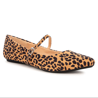 ZADIE Ballet Flat Shoes - LEOPARD