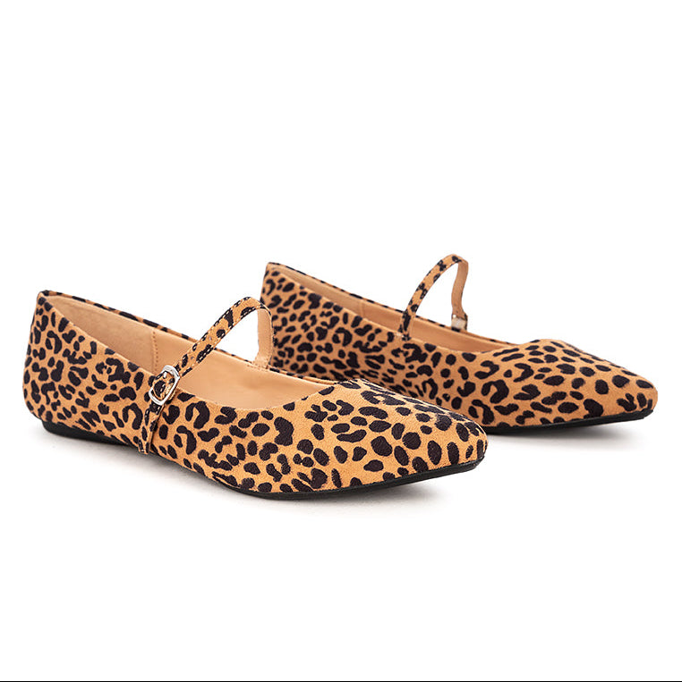 ZADIE Ballet Flat Shoes - LEOPARD