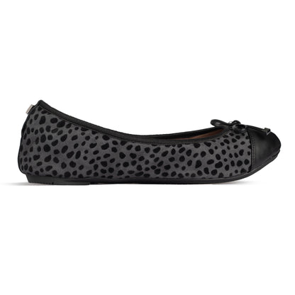 OLIVIA Ballet Flat Shoes - Grey Cheetah